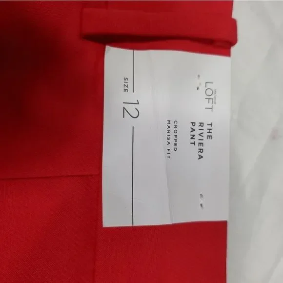 NWT LOFT CROPPED RIVIERA PANTS - Picture 4 of 4